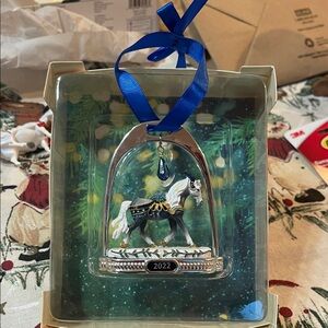 Breyer Silver and Blue Holiday Ornament
